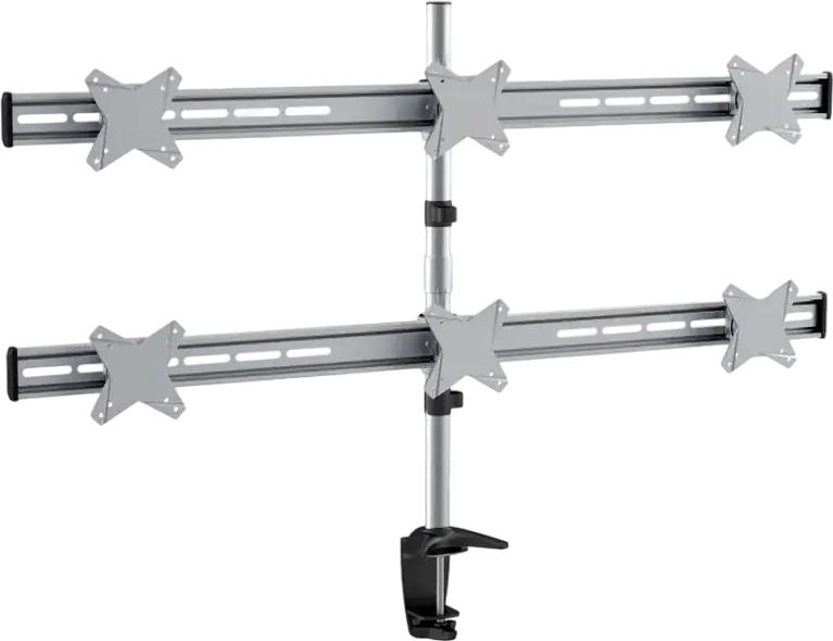 Suport birou pentru monitoare Reflecta PLANO Desk 23-1010S, Argintiu