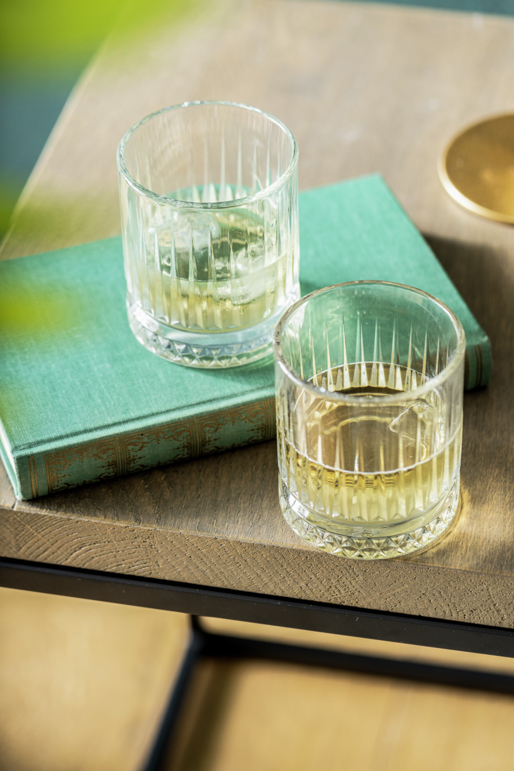 Pasabahce Elysia Drinking Glass 210ml Transparent Glass Cup with Relief Pattern and Ice Bottom Textured Base, Heavy Quality Thick-Walled, Dishwasher Safe