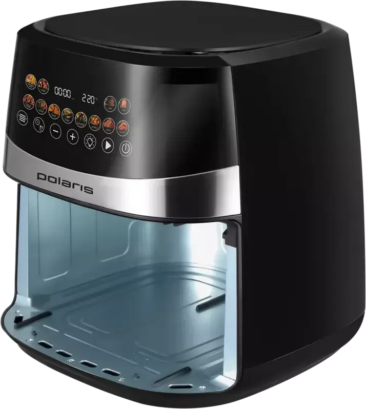 Polaris PAF 8005W Electric Convection Air Fryer, 7.5L Bowl, 1800W, Wi-Fi IQ Home Smartphone Control, 12 Auto Programs, Digital Touch Control, Black