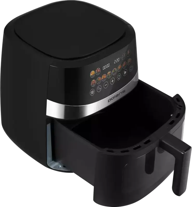 Polaris PAF 8005W Electric Convection Air Fryer, 7.5L Bowl, 1800W, Wi-Fi IQ Home Smartphone Control, 12 Auto Programs, Digital Touch Control, Black