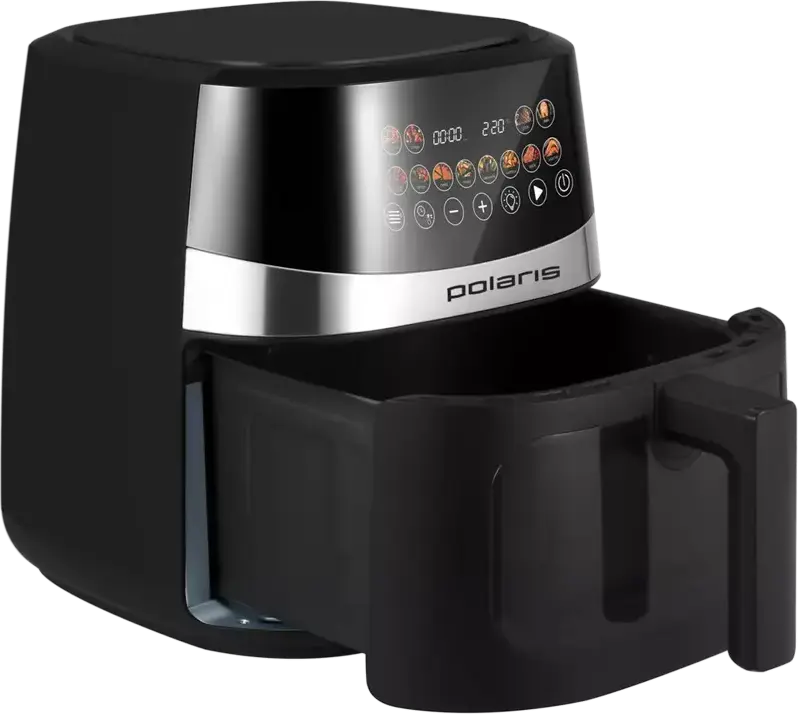 Polaris PAF 8005W Electric Convection Air Fryer, 7.5L Bowl, 1800W, Wi-Fi IQ Home Smartphone Control, 12 Auto Programs, Digital Touch Control, Black