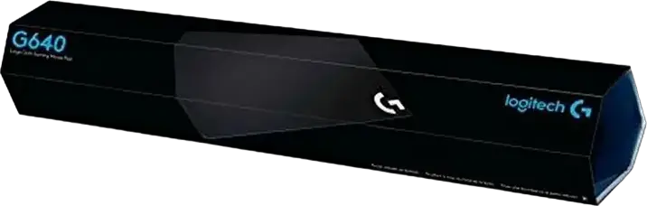 Logitech G640 Gaming Mouse Pad, Cloth Surface, Rubber Base, 460 x 400 x 3 mm, Black, 943-000089