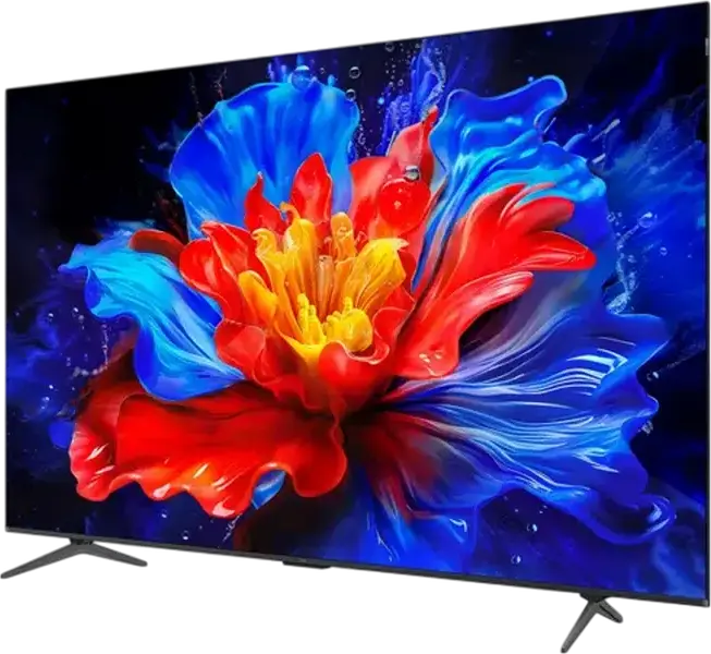 TCL 85T8C 85" QLED Smart TV, 4K UHD, Google TV, AiPQ Pro Processor, 144Hz VRR, AMD FreeSync, Dolby Vision & Atmos, HDMI 2.1, Frameless Design