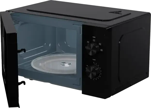 Cuptor cu Microunde Hisense H20MOBP1, Independent, Capacitate 20L, Putere 700W, 5 Nivele de Putere, Control Mecanic, Defrost Rapid, Negru