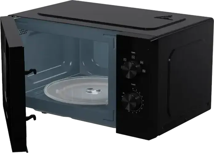 Cuptor cu Microunde Hisense H20MOBP1, Independent, Capacitate 20L, Putere 700W, 5 Nivele de Putere, Control Mecanic, Defrost Rapid, Negru