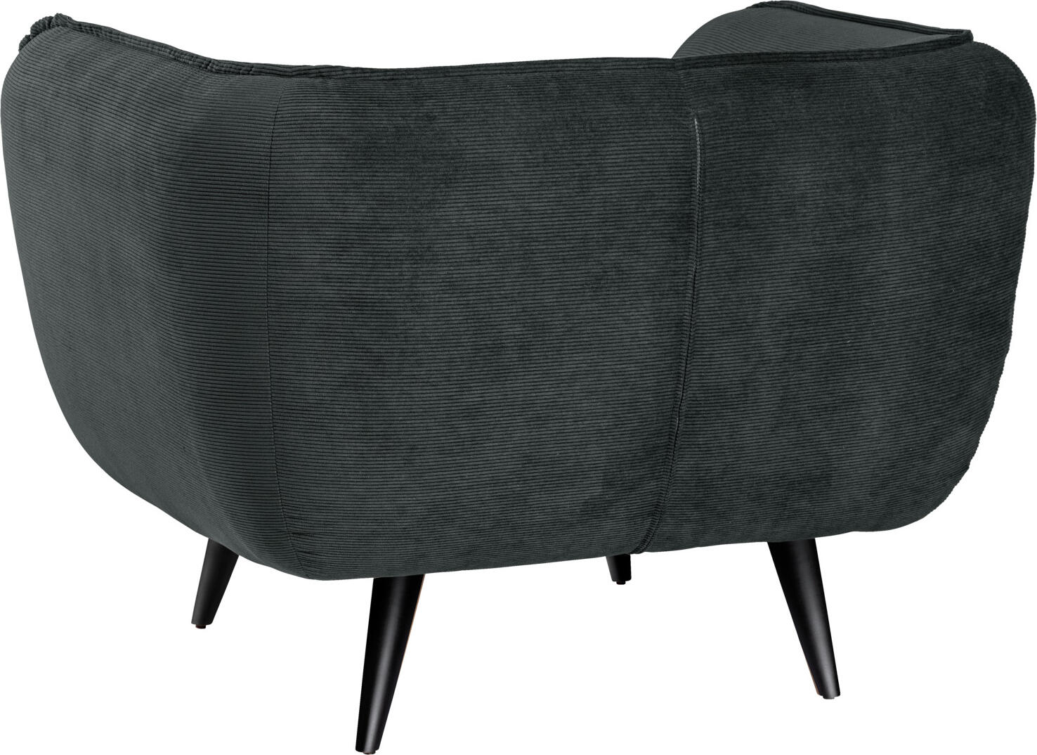 Fotoliu Lounge VEGA Kelso, Material Corduroy Ribat, Picioare Conice din Lemn de Fag, 110x88x76 cm, Rezistenta 100,000 Martindale, Utilizare Lobby