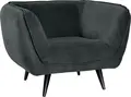 Fotoliu Lounge VEGA Kelso, Material Corduroy Ribat, Picioare Conice din Lemn de Fag, 110x88x76 cm, Rezistenta 100,000 Martindale, Utilizare Lobby