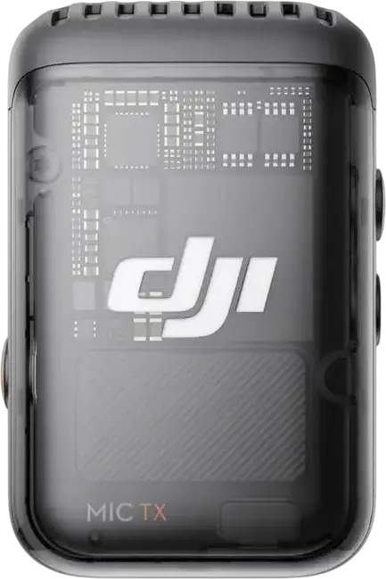 DJI Mic 2 Wireless Lavalier Microphone System with 2 TX and 1 RX, 32-bit Float Internal Recording, Intelligent Noise Cancelling, 250m Range, Shadow Black