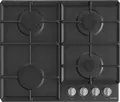 Gorenje G 641 EXB Built-in Gas Hob, 4 Burners, Enameled Steel Black Surface, Cast Iron Grates, Gas-Control Safety, 60 cm Width