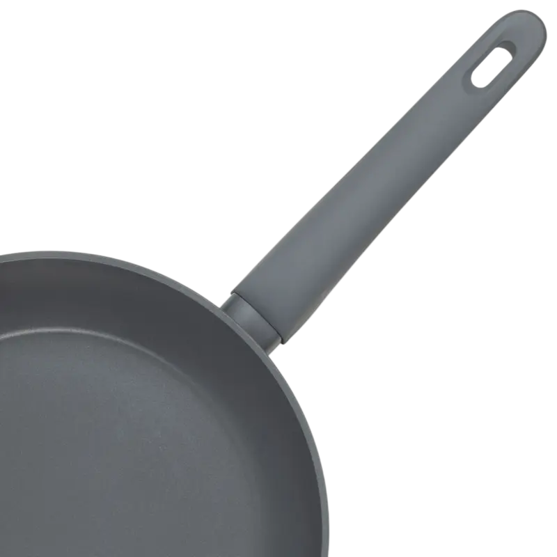 Resto Kitchenware CAS 93194 Non-Stick Frypan, Recyclable Aluminium PFLUON Coating, Bakelite Handle, Induction & Gas Compatible, Round 26 cm, Black