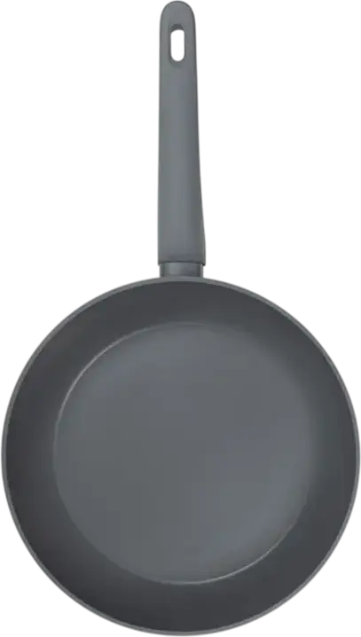 Resto Kitchenware CAS 93194 Non-Stick Frypan, Recyclable Aluminium PFLUON Coating, Bakelite Handle, Induction & Gas Compatible, Round 26 cm, Black