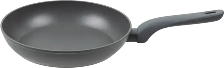 Resto Kitchenware CAS 93194 Non-Stick Frypan, Recyclable Aluminium PFLUON Coating, Bakelite Handle, Induction & Gas Compatible, Round 26 cm, Black