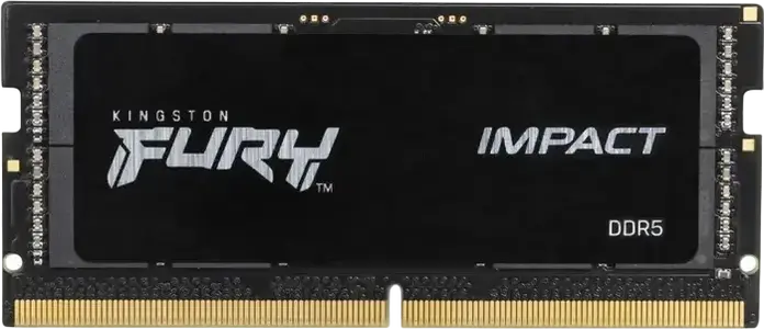 Оперативная память для ноутбука Kingston FURY Impact KF548S38IB-32 32ГБ DDR5 4800МГц CL38 262-Pin SO-DIMM Dual-Rank Non-ECC Intel XMP 3.0 PnP
