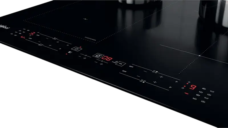Whirlpool WL B8160 NE Built-in Induction Hob, 4 Zones with FlexiCook, Vitroceramic Glass, Touch Control, Timer, Keep Warm, Black, 590x510 mm