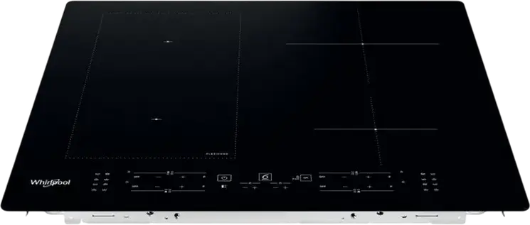 Whirlpool WL B8160 NE Built-in Induction Hob, 4 Zones with FlexiCook, Vitroceramic Glass, Touch Control, Timer, Keep Warm, Black, 590x510 mm