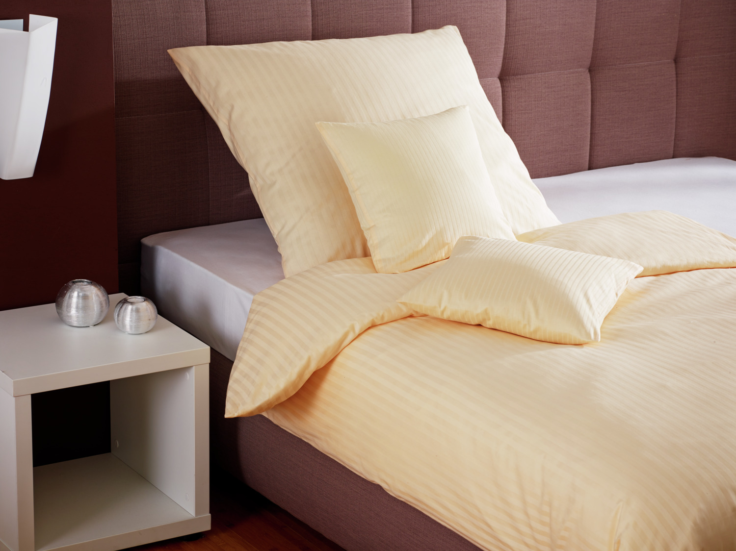 Erwin M. Venedig Yardware Damask Stripe Fabric, 100% Mercerized Cotton, 180 TC, 280 cm Width, OEKO-TEX Standard 100 Certified