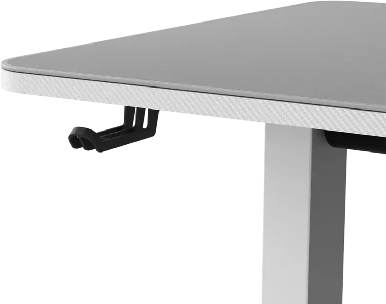 Cougar E-Star 120 Electric Height Adjustable Gaming Desk, 120x60 cm, Carbon Fiber MDF, Steel T-Leg Frame, Digital Memory Presets, White