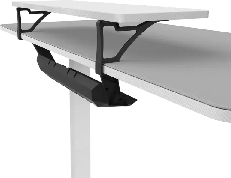 Cougar E-Star 120 Electric Height Adjustable Gaming Desk, 120x60 cm, Carbon Fiber MDF, Steel T-Leg Frame, Digital Memory Presets, White