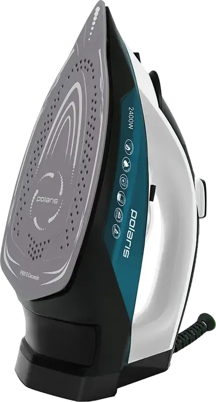 Polaris PIR 2420AK Steam Iron, 2400W, PRO 5 Ceramic Soleplate, 50g/min Constant Steam, 145g/min Steam Boost, Vertical Steaming, Anti-calc, Auto-off