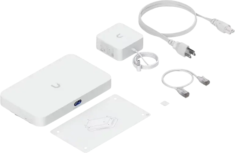 Router Ubiquiti UniFi Cloud Gateway Fiber UCG-Fiber Desktop, Procesor Quad-core ARM Cortex-A73 2.2GHz, 3GB RAM, Porturi 10G SFP+ si RJ45, IDS/IPS 5Gbps
