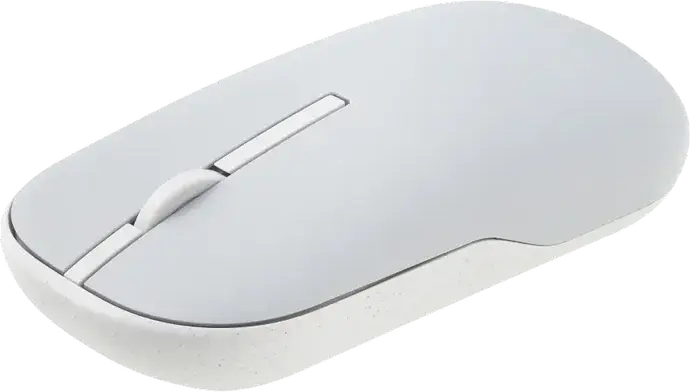ASUS Marshmallow Mouse MD100 Wireless Bluetooth & 2.4GHz Optical Mouse, 1600dpi, Symmetrical Ambidextrous Design, Magnetic Covers, Grey