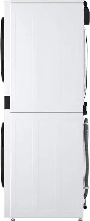 LG WT1210WWF WashTower Masina de Spalat si Uscat Integrata, 12kg Spalat/10kg Uscat, Pompa de Caldura, 1400rpm, Motor Inverter, ThinQ, Alb/Negru
