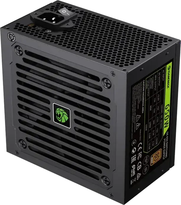 Блок питания Gamemax GE-650 650W, 80 Plus Bronze, ATX 3.1, PCIe 5.1 с разъемом 12VHPWR, Active PFC, вентилятор 120мм, черный
