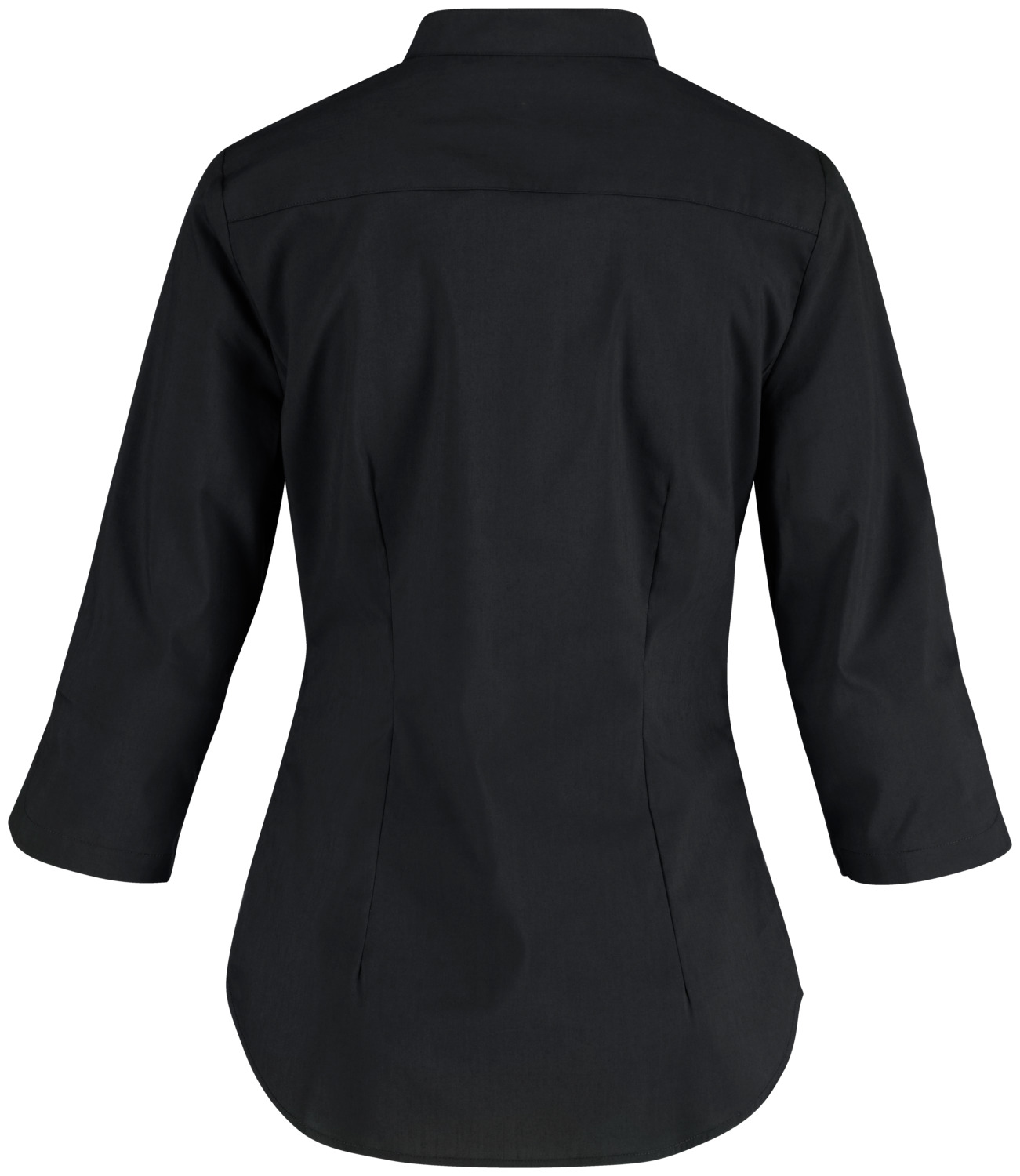 Bluza pentru femei Jobeline Lani, Croială Regular, Mânecă 3/4, Amestec Bumbac-Poliester, Ușor de Călat, Guler Stand-up Scurt, Certificare OEKO-TEX, Mărime 34, Culoare: Negru