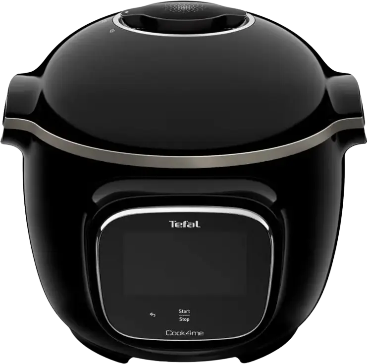 Tefal Cook4me Touch CY912830 Multifunctional Multicooker, 6L Ceramic Bowl, 1600W, Wi-Fi Smartphone Control, 13 Auto Programs, Pressure Cooker, Black