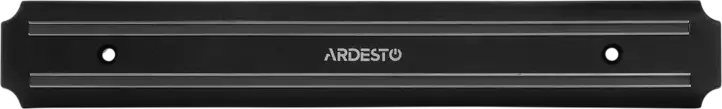 Магнитный держатель для ножей Ardesto AR2133MH Gemini, настенный органайзер для кухонных принадлежностей, черный пластик, 33 x 4.8 см