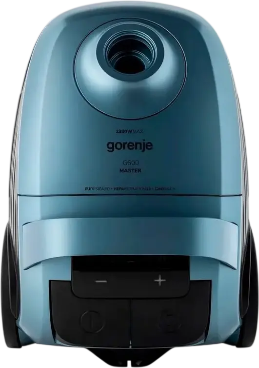 Gorenje VC2328G6MBL G600 MASTER Canister Vacuum Cleaner, 2300W Motor, 470W Suction, HEPA 13 Filter, 3L Bag, Turbo Brush, Satin Light Blue