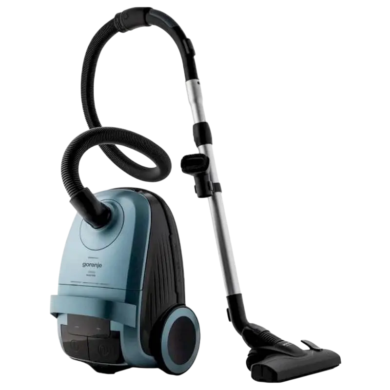 Gorenje VC2328G6MBL G600 MASTER Canister Vacuum Cleaner, 2300W Motor, 470W Suction, HEPA 13 Filter, 3L Bag, Turbo Brush, Satin Light Blue