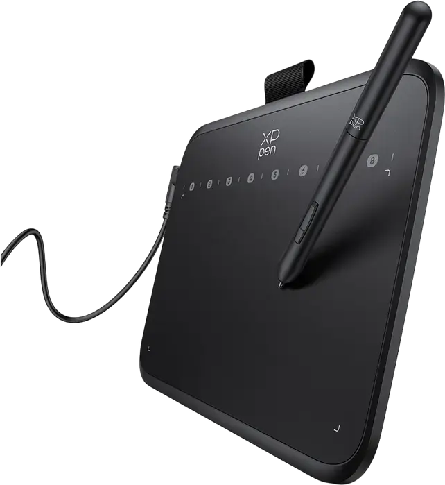 XP-Pen Deco 640 Graphics Tablet, 16384 Pressure Levels Battery-Free Stylus, 5080 LPI Resolution, USB Type-C, Windows MacOS Linux Android Chrome OS