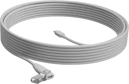 Accesorii pentru camere Logitech Rally Mic Pod Extension Cable, Alb