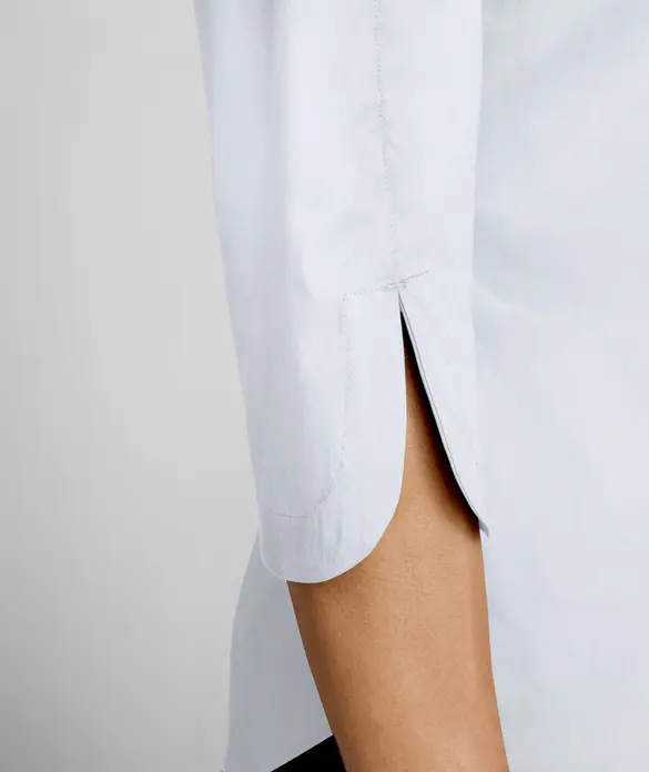JOBELINE Lani Women's Blouse, Three-Quarter Sleeve, Cotton-Polyester Blend, Regular Fit, Easy-Iron, OEKO-TEX Standard 100, Color: White, Size: 40