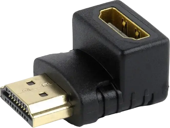 Adaptor Video Cablexpert A-HDMI90-FML, HDMI (M) - HDMI (F), Negru