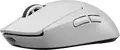 Mouse Gaming Wireless Logitech G PRO X Superlight 2, Senzor HERO 2 32K DPI, LIGHTSPEED 4000Hz, Switch-uri Hibride LIGHTFORCE, Glide PTFE, Alb, 60g