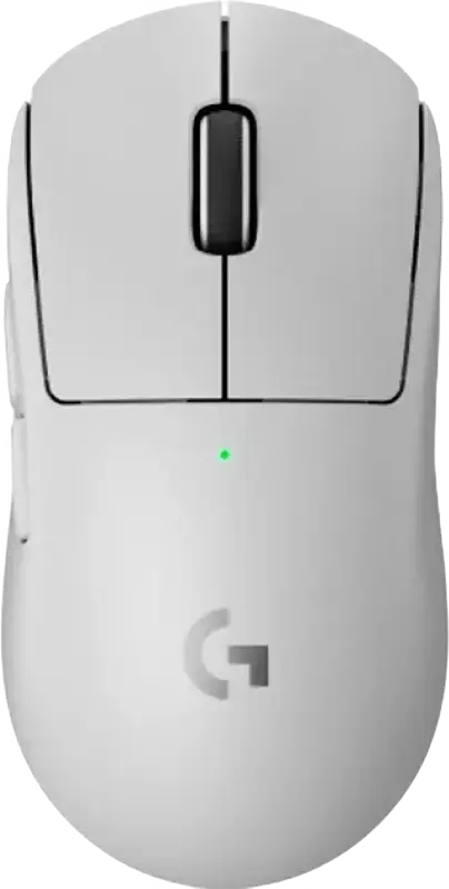 Mouse Gaming Wireless Logitech G PRO X Superlight 2, Senzor HERO 2 32K DPI, LIGHTSPEED 4000Hz, Switch-uri Hibride LIGHTFORCE, Glide PTFE, Alb, 60g