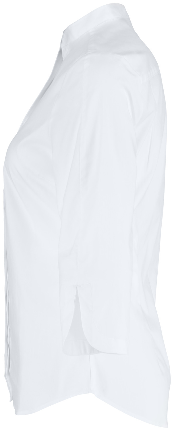 Jobeline Lani Women's Blouse, Regular Fit, Three-Quarter Sleeves, Cotton-Polyester Blend, Short Stand-up Collar, Easy-care, OEKO-TEX Certified