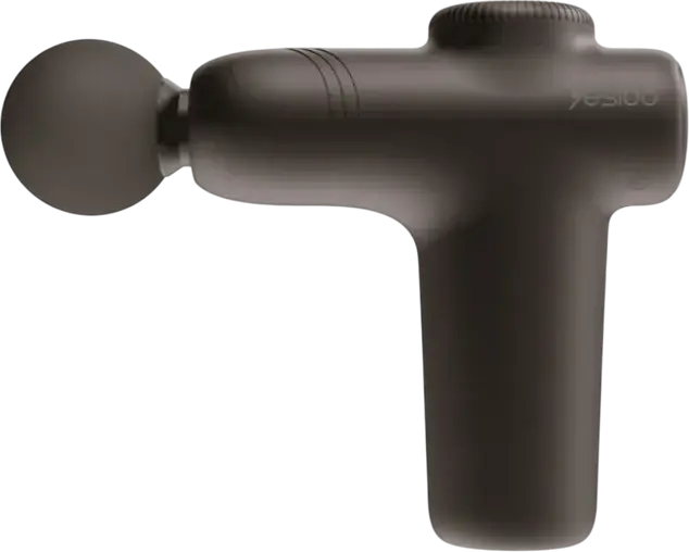 Yesido MG01 Massage Gun, 6 Speed Levels 2200-3000 RPM, 1300mAh Battery, USB Type-C Charging, 4 Interchangeable Heads, Low Noise ABS Alloy Body