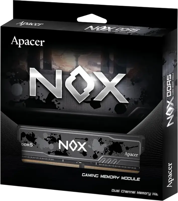 Memorie RAM Apacer NOX 16GB DDR5 5600MHz PC5-41600 CL40 UDIMM AH5U16G522MBAA-1 cu Radiator si Intel XMP 3.0