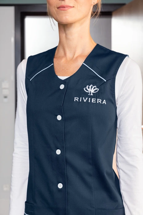 Jobeline Erika Women's Tunic, Size 36, Sleeveless V-Neck Medical Scrub, 65% Polyester 35% Cotton, OEKO-TEX Standard 100, Durable and Crease-Resistant