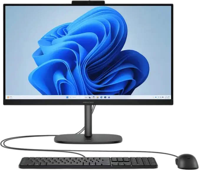 Моноблок HP OmniStudio All-in-One 24-cu0100ci 23.8" FHD IPS 100Hz, Intel Core Ultra 5 120U, 12GB DDR5, 512GB SSD, NVIDIA GeForce RTX 4050, FreeDOS, Черный