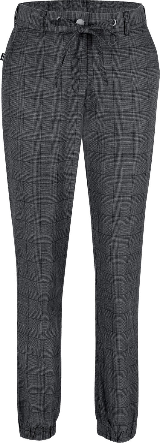 JOBELINE LUSINI Solutions GmbH Women's chef trousers Sweatpant Karo Damen Kochhose Sweatpant Karo Women's chef trousers Sweatpant Karo; Size 48; anthracite Damen Kochhose Sweatpant Karo; Kleidergröße 48; anthrazit 65 % polyester, 35 % cotton. 180 g/m². 60 °C wash. Fashionable women's chef trousers with elastic cuffs at the hem. Made of pleasantly light fabric in a classic glencheck design. With comfortable stretch waistband and two welt pockets in the back, with two slit pockets on the sides. The waistband has belt loops and can be adjusted in width by a drawstring. Comfortable body height with narrow tapered leg. Inside leg length: 75 cm for size 36. 65 % Polyester, 35 % Baumwolle. 180 g/m². 60°-Wäsche. Modische Damenkochhose mit elastischen Bündchen am Saum. Aus angenehm leichtem Gewebe im klassischem Glencheck-Design. Mit komfortablem Dehnbund und zwei Paspeltaschen im Rückenteil, seitlich mit zwei Einschubtaschen. Der Bund hat Gürtelschlaufen und kann durch einen Kordelzug in der Weite reguliert werden. Bequeme Leibhöhe mit schmal zulaufendem Bein. Innenbeinlänge: 75 cm in Gr 36