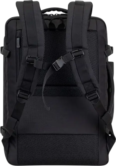 Rivacase 8461 ECO Travel Laptop Backpack for 17.3 inch Laptops and 10.5 inch Tablets, Eco-friendly rPET Polyester, Ergonomic Design, Black