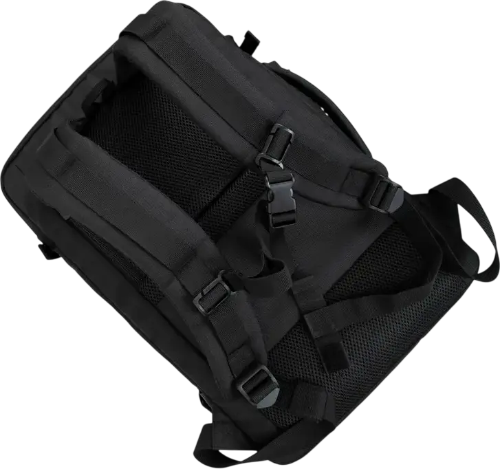 Rivacase 8461 ECO Travel Laptop Backpack for 17.3 inch Laptops and 10.5 inch Tablets, Eco-friendly rPET Polyester, Ergonomic Design, Black