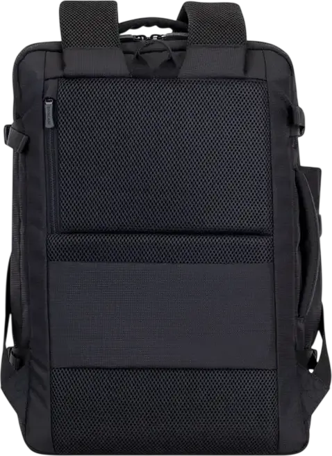 Rivacase 8461 ECO Travel Laptop Backpack for 17.3 inch Laptops and 10.5 inch Tablets, Eco-friendly rPET Polyester, Ergonomic Design, Black