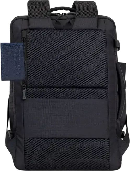 Rivacase 8461 ECO Travel Laptop Backpack for 17.3 inch Laptops and 10.5 inch Tablets, Eco-friendly rPET Polyester, Ergonomic Design, Black