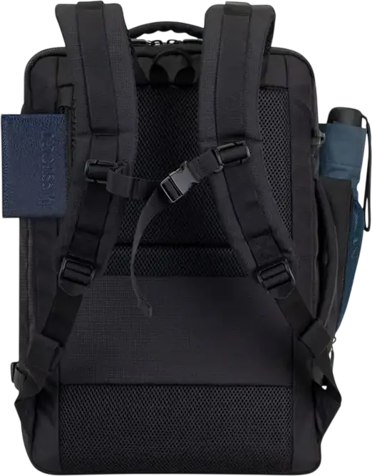 Rivacase 8461 ECO Travel Laptop Backpack for 17.3 inch Laptops and 10.5 inch Tablets, Eco-friendly rPET Polyester, Ergonomic Design, Black