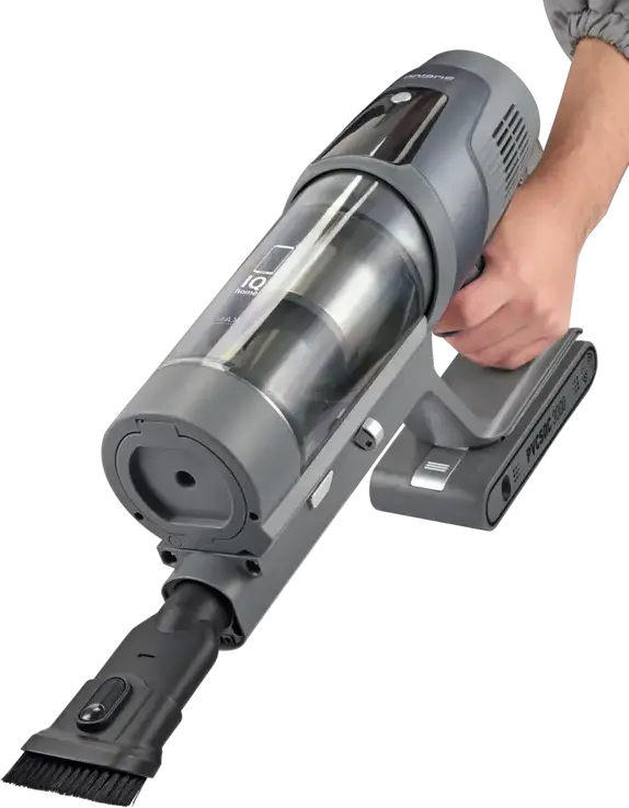 Polaris PVCSDC3000 Wi-Fi IQ Home Vertical Cordless Vacuum Cleaner, 800W, 40kPa Suction, Dry and Wet Cleaning, HEPA Filter, Li-Ion Battery, Gray